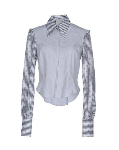 Richmond X Striped Shirt In White