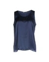 Gran Sasso Silk Top In Blue