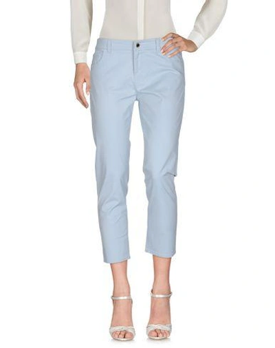 Armani Jeans Cropped Pants In Sky Blue