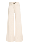 Mother Of Pearl Chloe High-waist Wide-leg Jeans In White