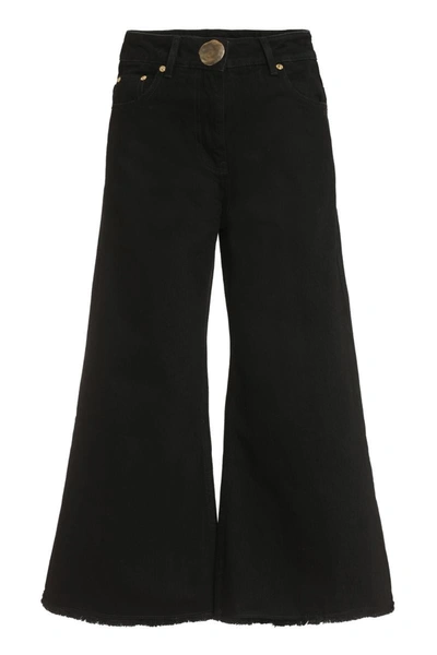 Mother Of Pearl Chloe Cropped Jeans In Black