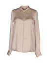 Her Shirt Solid Color Shirts & Blouses In Beige