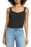 Nordstrom Rack Lace Strap Camisole In Black