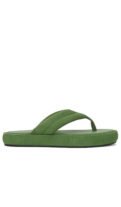 Free People Wonderland Flatform Thong Sandals In Bright Green