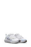 Nike Kids' Crater Impact Sneaker In White/ Metallic Silver/ White