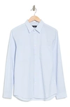 Theory Irving Regular Fit Button Down Shirt In White/new Klein Blue
