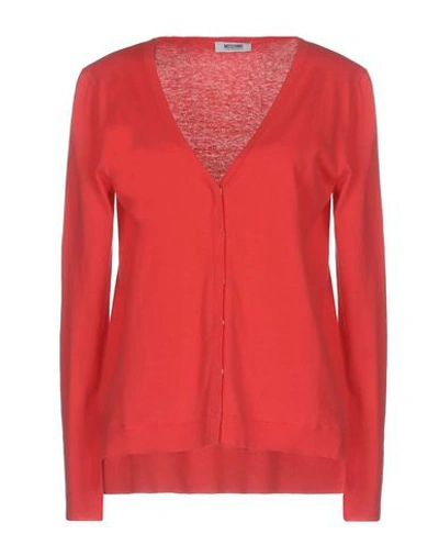 Moschino Cheap And Chic Cardigans In Coral