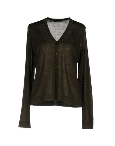 Roberto Collina Cardigans In Dark Green