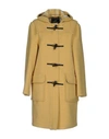 Gloverall Coats In Yellow