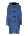 Gloverall Coats In Pastel Blue