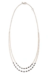 Sethi Couture Jillian Double Strand Necklace In 18k Rg