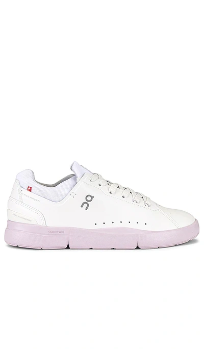 On The Roger Advantage Tennis Trainer In White/lily