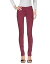 Patrizia Pepe Denim Pants In Garnet