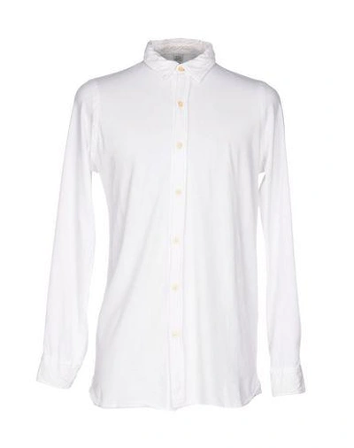 Original Vintage Style Solid Color Shirt In White