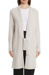 Vince Tie-front Ribbed Wool-cashmere Cardigan In Chalet