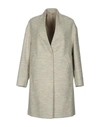 Brunello Cucinelli Coats In Light Grey