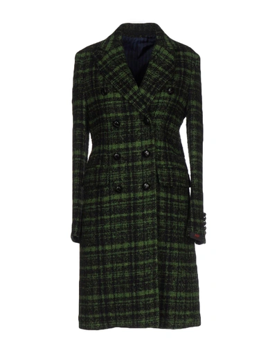 Mp Massimo Piombo Coats In Green