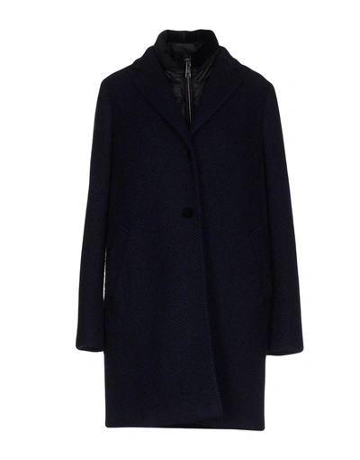 Fay Coat In Dark Blue