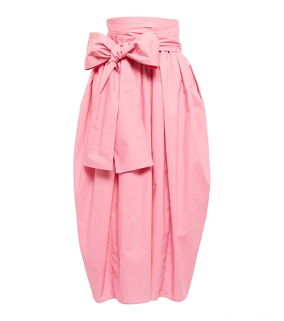 Cecilie Bahnsen Women's Junita Belted Pleated Midi-skirt In Pink