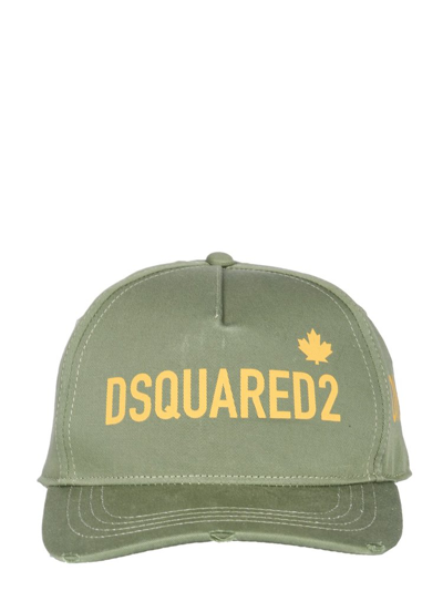 Dsquared2 Patch-appliqué Baseball Cap In Green