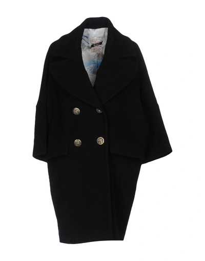 Femme By Michele Rossi Coat In Black