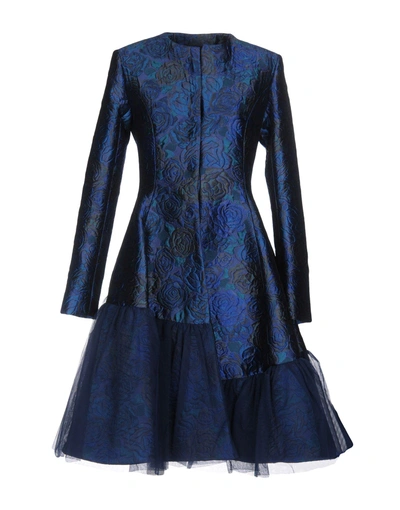 Io Couture Coats In Blue