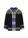 Etro Jacquard Jersey Quilted Jacket In Black