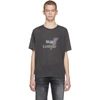 Saint Laurent Lightning Logo Tee In Black