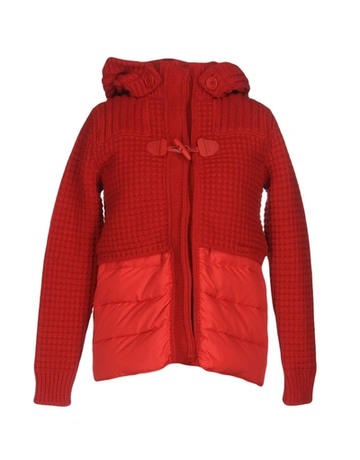Bark Down Jacket In Brick Red