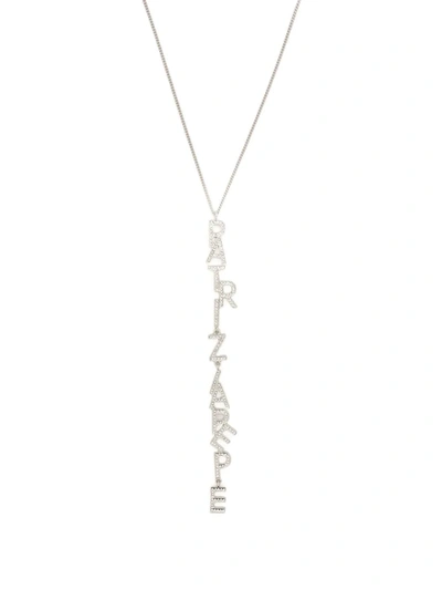 Patrizia Pepe Logo-lettering Necklace In Silber