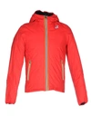 K-way Down Jacket In Red