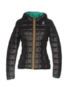 K-way Down Jacket In Steel Grey
