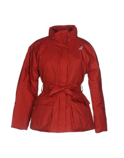 K-way Down Jacket In Red