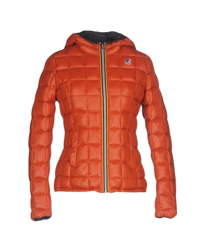 K-way Down Jackets In Rust