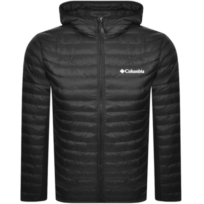 Columbia Powder Pass Puffer Jacket In Black
