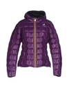 K-way Down Jackets In Purple