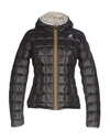K-way Down Jacket In Lead