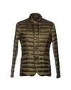 Moorer Down Jacket In Dark Green