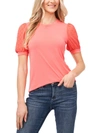 Cece Puff-sleeve Top In Orange