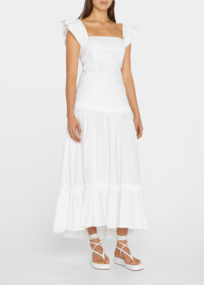 Cara Cara Women's Hyannis Cotton Poplin Crop Top In White