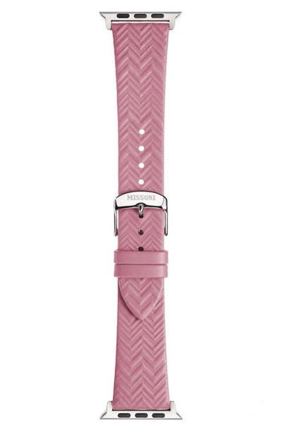 Missoni Zigzag Leather Apple Watch® Band, 38mm/40mm/41mm In Pink