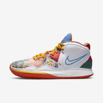 Nike Kyrie Infinity Basketball Shoes In White/light Photo Blue/university Red