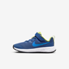 Nike Revolution 6 Little Kids' Shoes In Mystic Navy/photo Blue/atomic Green
