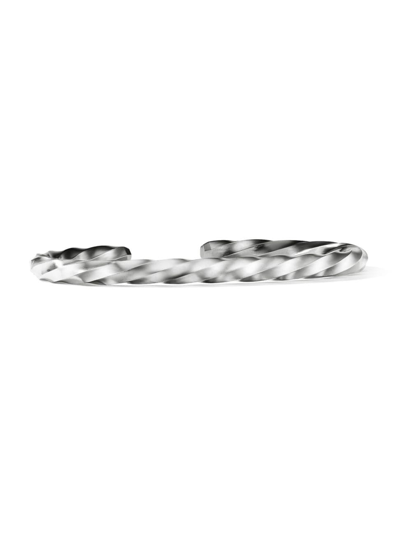 David Yurman Cable Edge Cuff Sterling Silver Bracelet