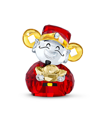 Swarovski Asian Symbols Cute God Of Wealth In Red /  / White