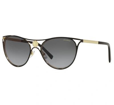 Versace Ve2237 Cat-eye Metal Sunglasses In Polar Grey Gradient
