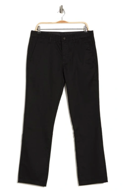 Volcom Vmonty Straight Leg Stretch Chinos In Black 3