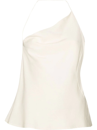 St Agni One-shoulder Camisole Top In Neutrals