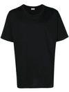 Saint Laurent Signature-print Cotton T-shirt In Black