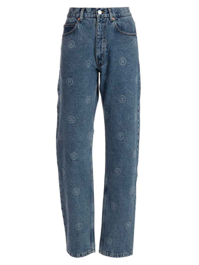 Martine Rose Logo Relaxed Fit Jeans In Multicolor